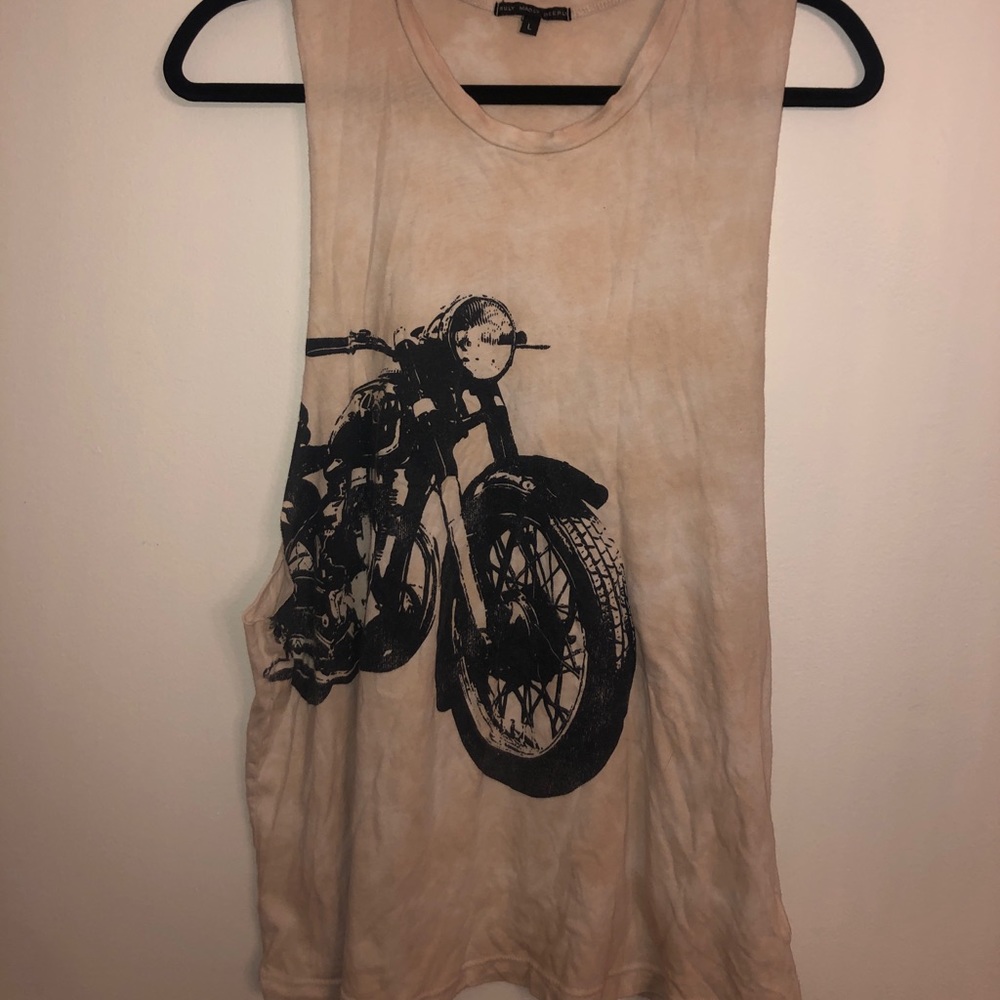 Tie dye motorcycle muscle tank